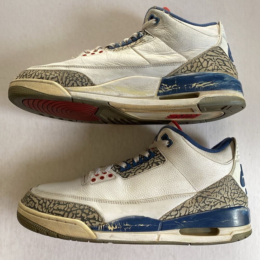JORDAN 3 Retro OG Mid True Blue Men’s Shoes 2016 # 854263-106 Size 12 - Picture 5 of 10